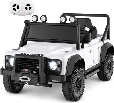 Immagine prodotto di Auto elettrica per bambini con telecomando, bianca, batteria da 12 V