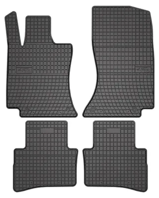 Produktbild von Gummi-Fußmatten für Mercedes-Benz E-Klasse W214 ab 2023 (Limousine) – 4-tlg, Schwarz, passgenau