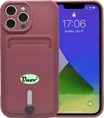Produktbild von Apple Iphone 13 Pro Schutzhülle Burgunderrot Kartenfach
