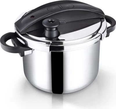 Produktbild von Lamart LTDSD6 Schnellkochtopf 6 L Schwarz, Edelstahl