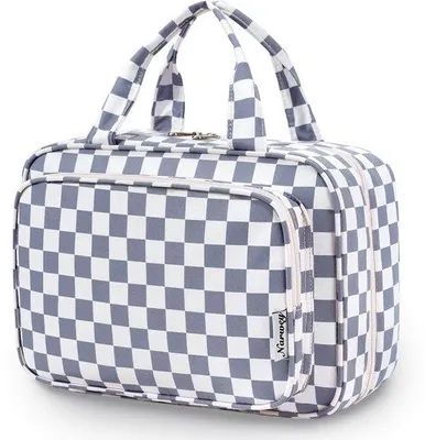Immagine prodotto di Grande borsa da toilette grigio-blu da donna