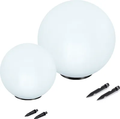 Image de esotec Solar Globe pour le jardin SET de 2 multicolores résistant aux intempéries 102613
