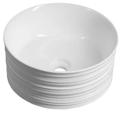 Produktbild von ALETTE Aufsatzwaschtisch, Keramik, Ø 41cm, Weiß