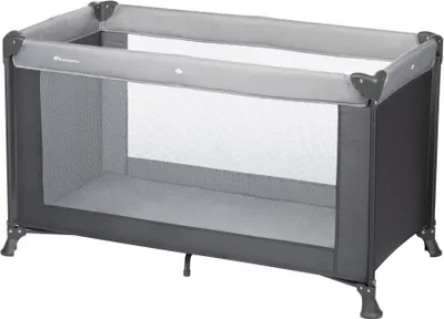 Produktbild von Bebeconfort Reisebett Soft Dreams, Zusammenklappbares Kinder-Reisebett inkl. Transporttasche, Höhenverstellbar und inkl. Matratze, Tinted Graphite