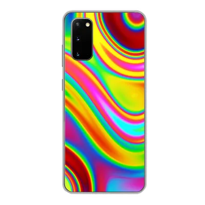 Produktbild von MuchoWow® Handyhülle Schutzhülle Hülle für Samsung Galaxy S20 Kunst - Wellen - Farben - Psychedelisch Silikon Softcase Handy Hülle - Bild