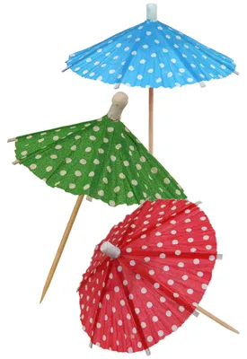 Produktbild von 864x Eisschirmchen "Pünktchen" 10cm