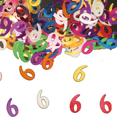 Produktbild von Folat 05305, Loses Konfetti, Mehrfarbig, Anzahl, Geburtstag, 80 mm, 20 mm
