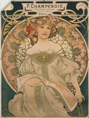 Produktbild von ARTland Wandbild, selbstklebend Plakat für F. Champenois. 1897 Größe: 45x60 cm