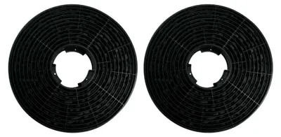 2 Aktivkohlefilter, rund, Ø 10,5 cm, für Dunstabzugshauben