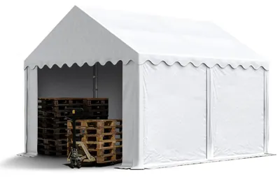 Immagine prodotto di TOOLPORT Tendone deposito 3x4 m PVC 700 N tenda capannone impermeabile bianco