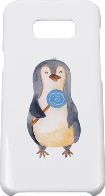 Produktbild von Mr. & Mrs. Panda Samsung Galaxy S8 plus Handyhülle  Pinguin Lolli - Weiß - Geschenk, Süßigkeiten, Ganove, Cover, Handy, Case, Naschen, Hülle, Heißhunger