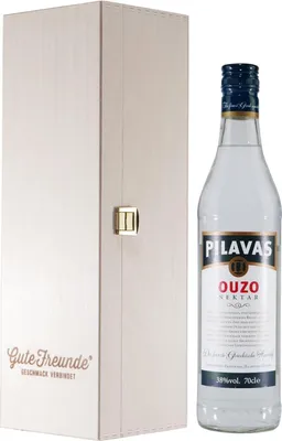 Produktbild von Pilavas Ouzo Nektar mit Geschenk-Holzkiste