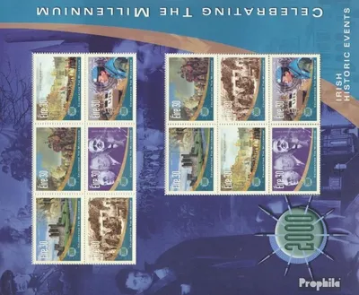 Produktbild von Briefmarken Irland 2000 Mi 1206-1211 Zd-Bogen (kompl.Ausg.) postfrisch Ereignisse