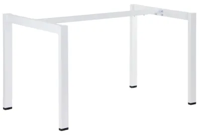 Zdjęcie produktu dla Stelaż ramowy stołu, biurka NY-132A/59 - długość regulowana 99-159 cm, głębokość 59,6 cm, biały