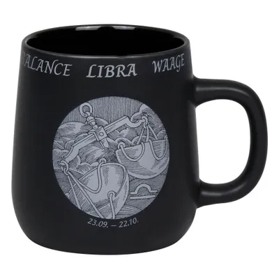 Immagine prodotto di Könitz Becher Sternzeichen Waage, Tasse, Kaffeetassen, New Bone, Schwarz, 395 ml, 1172392891