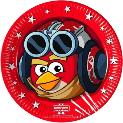 Produktbild von Star Wars / Angry Birds Partyteller-Set für den Kindergeburtstag
