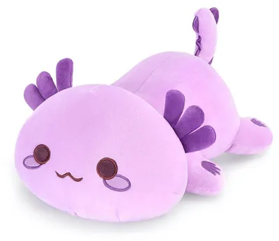 Zdjęcie produktu dla Miękiszak axolotl, pluszowa zabawka, fioletowa, 50 cm