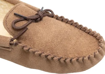Immagine prodotto di Mokkers mocassini / pantofole / ciabatte Jake da uomo, in pelle scamosciata DF811 (42 EUR) (light taupe)