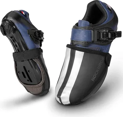 Immagine prodotto di ROCKBROS taglia M Sovrascarpe da bicicletta impermeabili e antivento per uomo e donna Riflettenti