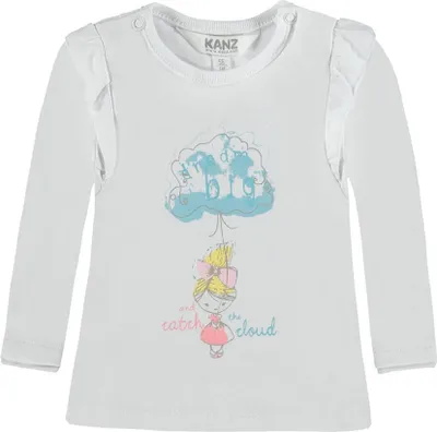 Produktbild von Babybluse mit Print, weiß Kanz