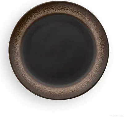 Produktbild von Original Bunzlauer Keramik Teller Ø19,5 cm Frühstücksteller Speiseteller Essteller Kuchenteller flach im Design ZACIEK braun