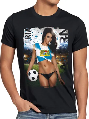 Produktbild von style3 Bayern Soccer Girl Herren T-Shirt Fußball Fan-Outfit München  Germany WM 2026 Weltmeisterschaft
