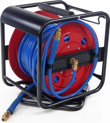 Produktbild von 30m Luftschlauchtrommel (drehbar) Drucklutschlauch Luftschlauch Kompressor