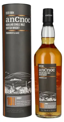 Image de AnCnoc 10 Years Old Highland Single Malt 40% Vol. 0,7l en boîte cadeau