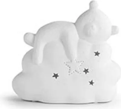 Image de Lampe en céramique nuage et ourson