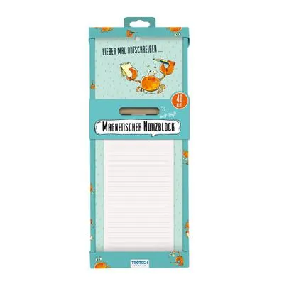 Produktbild von Trötsch Notizblock mit Stift und Magnet Krabbe