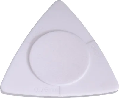 Obrázok produktu pre 0,5 mm, 0,75 mm, 1,0 mm - balenie gitarových trsátok z ABS pre gitarové príslušenstvo s ergonomickým dizajnom a úchopom bez trenia, zlepšuje zážitok z hry, praktické pre (BIELA)