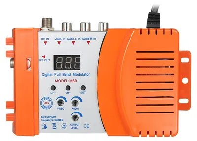 Immagine prodotto di Modulatore RF compatto, convertitore audio-video-TV, amplificatore di segnale VHF-UHF, 230 V CA