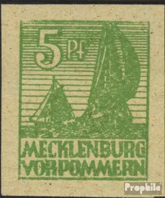 Produktbild von Briefmarken Sowjetische Zone (All.Bes.) 1945 Mi 32y postfrisch Abschiedsserie