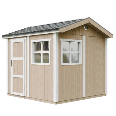 Obrázek produktu pro Kvalitní zahradní přístřešek 5,9 m² - V252x250x294 cm - Timbela M913-TERRA BROWN