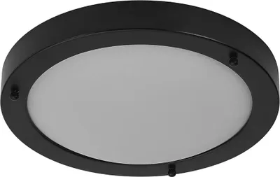 Zdjęcie produktu dla LEDVANCE BATHROOM CLASSIC ROUND lampa sufitowa łazienkowa 310 mm, czarna, trzonek E27, może być wyposażona w inteligentną lampę, wysoka jakość wykonania, cylindryczny kształt, stopień ochrony IP44