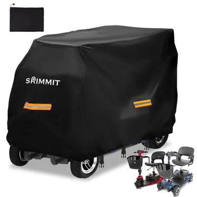 Image de Sac de rangement étanche pour scooter avec bandes réfléchissantes
