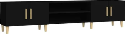 Obrázek produktu pro vidaXL TV skříňka černá 180x31,5x40 cm Dřevěný materiál