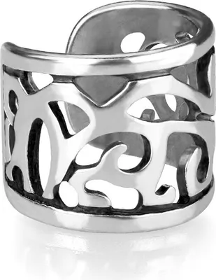 Produktbild von Ear Cuff Ohrklemme „Cut Out“ Silber