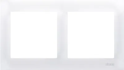Image de Cadre simple pour prise de mur creux Placoplâtre blanc brillant IP20/IP44 Contact Simon 54 Premium DRK2/11