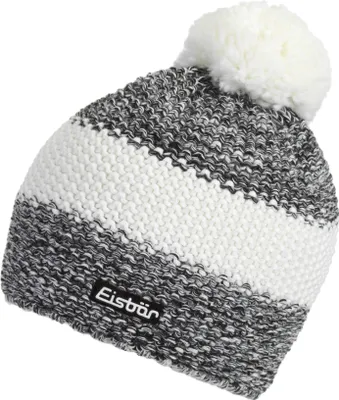 Produktbild von EISBÄR Styler Pompon, One Size, schwarz/weissmele/weiss, Wintermütze, Teilgefüttert, 30196