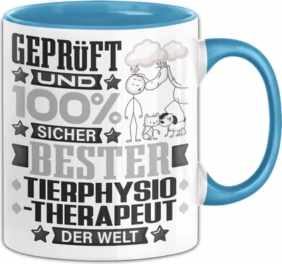 Produktbild von Tierphysiotherapeut Geschenk Lustiger Spruch für Tierphysiotherapeut Geschenkidee Bester Tierphysiotherapeut Der Welt (Blau)
