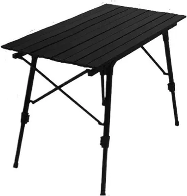 Produktbild von Campingtafel Klapptisch - Verstellbare Höhe - 90 x 52 cm - Holzoptik