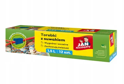 Produktbild von JAN NIEZBĘDNY Reißverschlusstaschen 1,5 l - 12 Stück