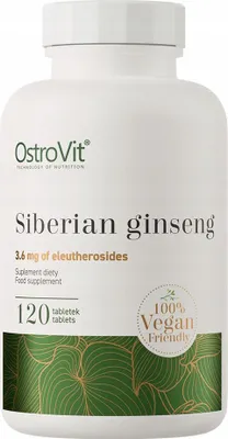 Zdjęcie produktu dla OstroVit Siberian Ginseng, 120 tabletek