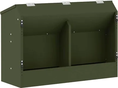 Immagine prodotto di vidaXL Mangiatoia per conigli verde oliva 64,5 x 25,5 x 45,5 cm