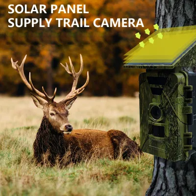 Obrázok produktu pre Solárna fotopasca 8K 60 MP s WiFi, fotopasca na lov a pozorovanie zveri, IP66, vodotesná, vonkajšia fotopasca s nočným videním