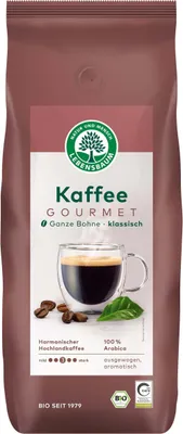 Produktbild von Lebensbaum Gourmet Kaffee Klassisch, ganze Bohnen 1kg