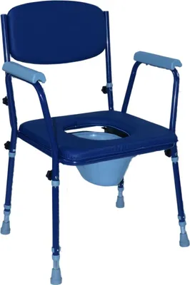 Image de Chaise de toilettes réglable en hauteur avec structure en acier