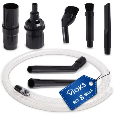 Produktbild von Minidüsen Set universell Saugdüsen 8-teilig für 32mm 35mm Rohr-Ø Staubsauger