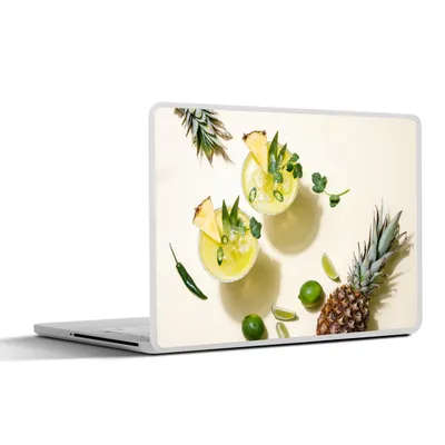 Produktbild von MuchoWow® Laptop Aufkleber Sticker Cover Getränk - Ananas - Sommer 30x22 cm - Laptop-Sticker